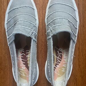 Blowfish Women's Gray Casual Slip-On Sneakers